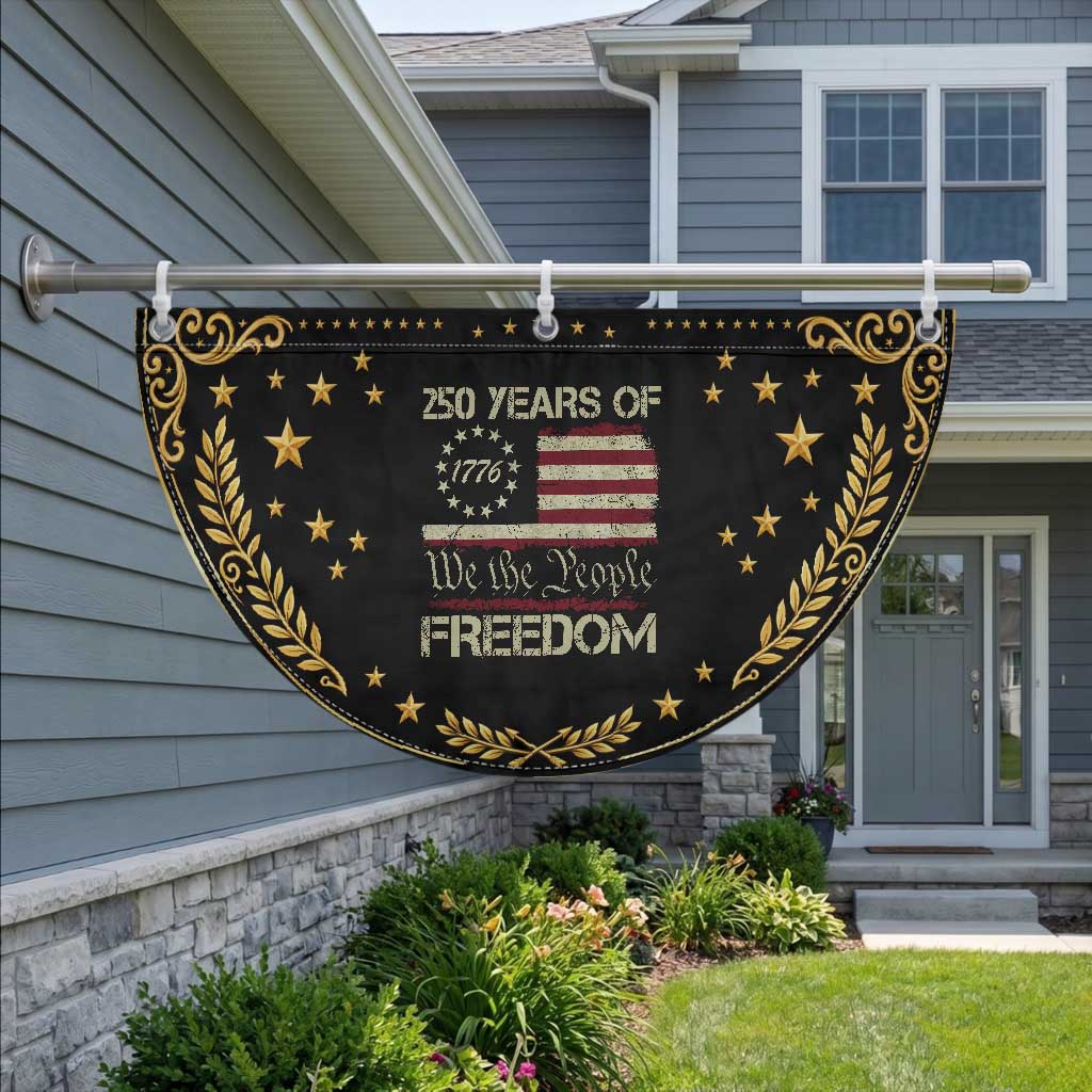 250 Years United States Patriotic Fan Flag We The People 1776 2026 Flag Memorial Day 250th Birthday