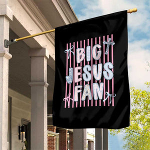 Big Jesus Fan Garden Flag Striped Preppy Christian Believer Faith God Religious Gifts TS10 Print Your Wear