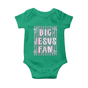 Big Jesus Fan Baby Onesie Striped Preppy Christian Believer Faith God Religious Gifts TS10 Irish Green Print Your Wear
