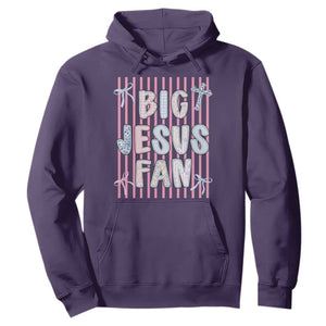 Big Jesus Fan Hoodie Striped Preppy Christian Believer Faith God Religious Gifts TS10 Purple Print Your Wear
