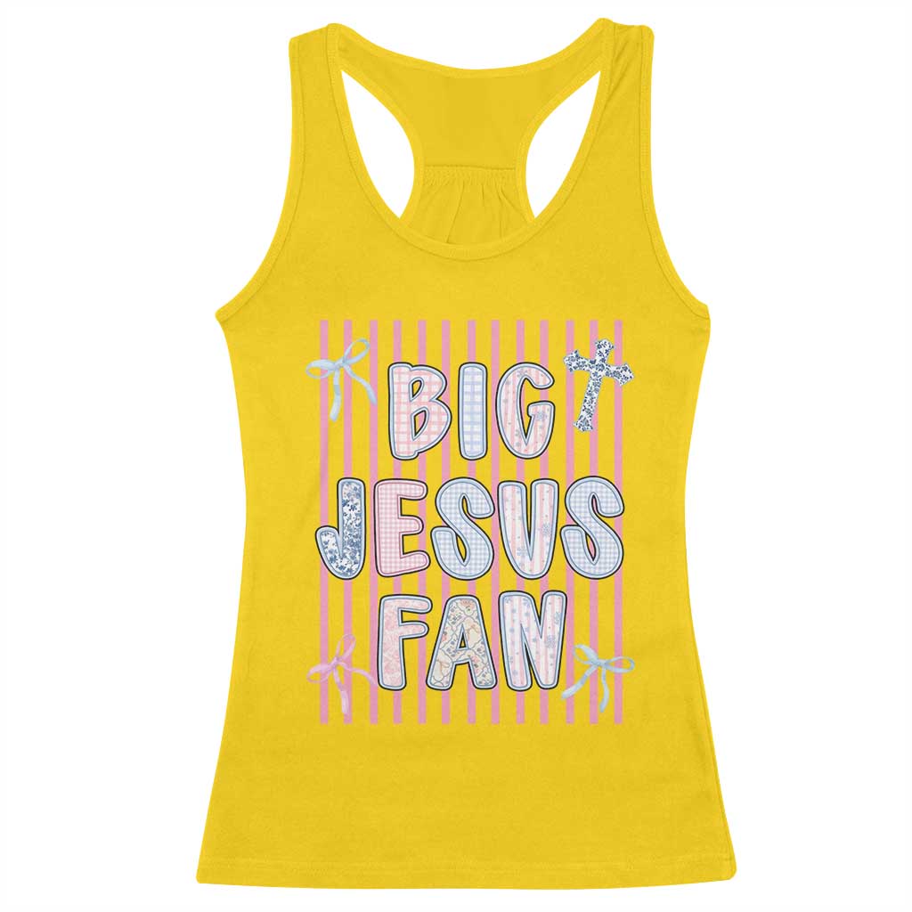 Big Jesus Fan Racerback Tank Top Striped Preppy Christian Believer Faith God Religious Gifts TS10 Daisy Print Your Wear