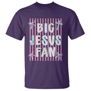 Big Jesus Fan T Shirt Striped Preppy Christian Believer Faith God Religious Gifts TS10 Purple Print Your Wear