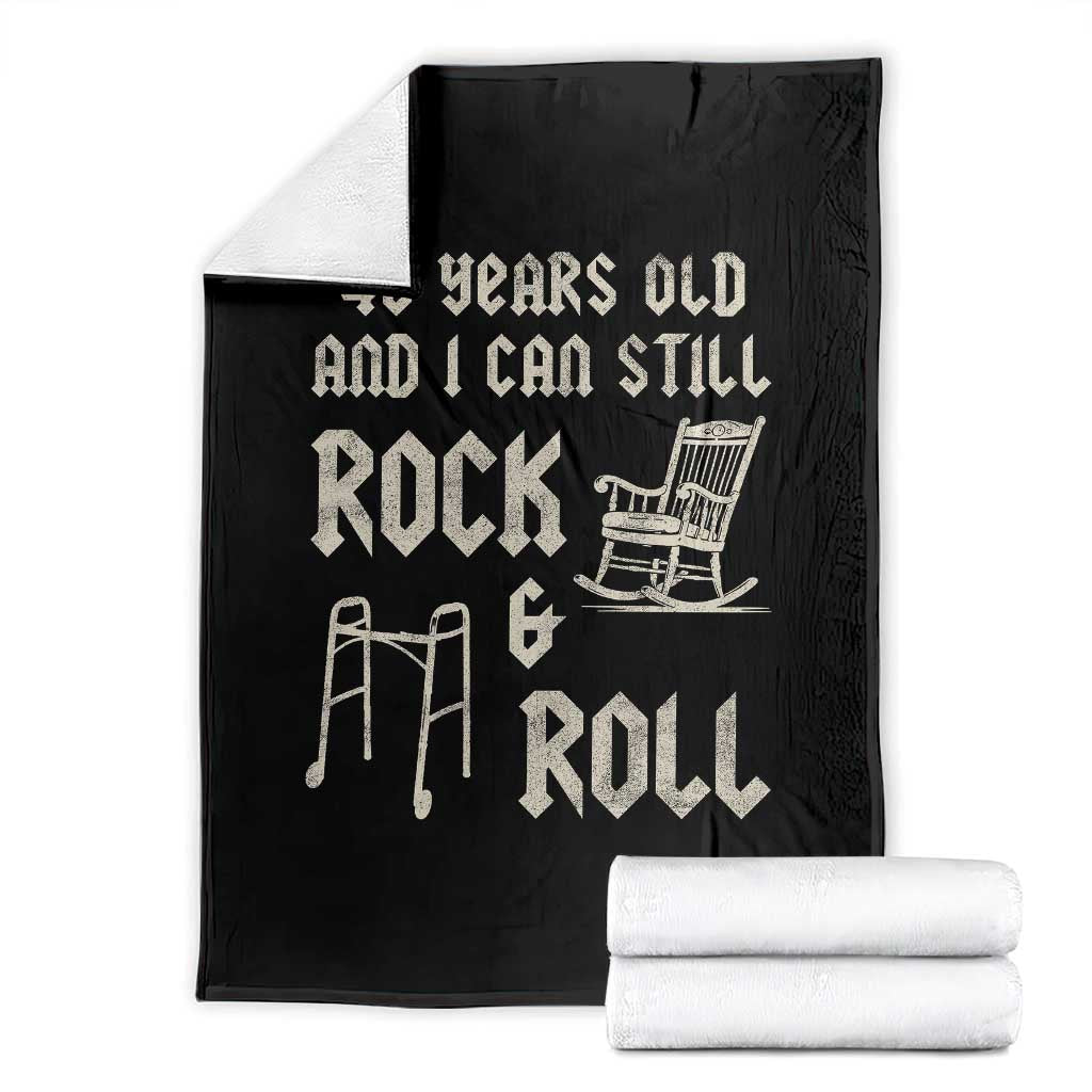 40th Birthday Gift For Men Throw Blanket Funny Man Saying Gag Gift 40 Years Old Birthday TS10 Black Print Your Wear