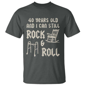 40th Birthday Gift For Men T Shirt Funny Man Saying Gag Gift 40 Years Old Birthday TS10 Dark Heather Print Your Wear