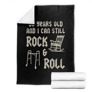 80th Birthday Gift For Men Throw Blanket Funny Man Saying Gag Gift 80 Years Old Birthday TS10 Black Print Your Wear