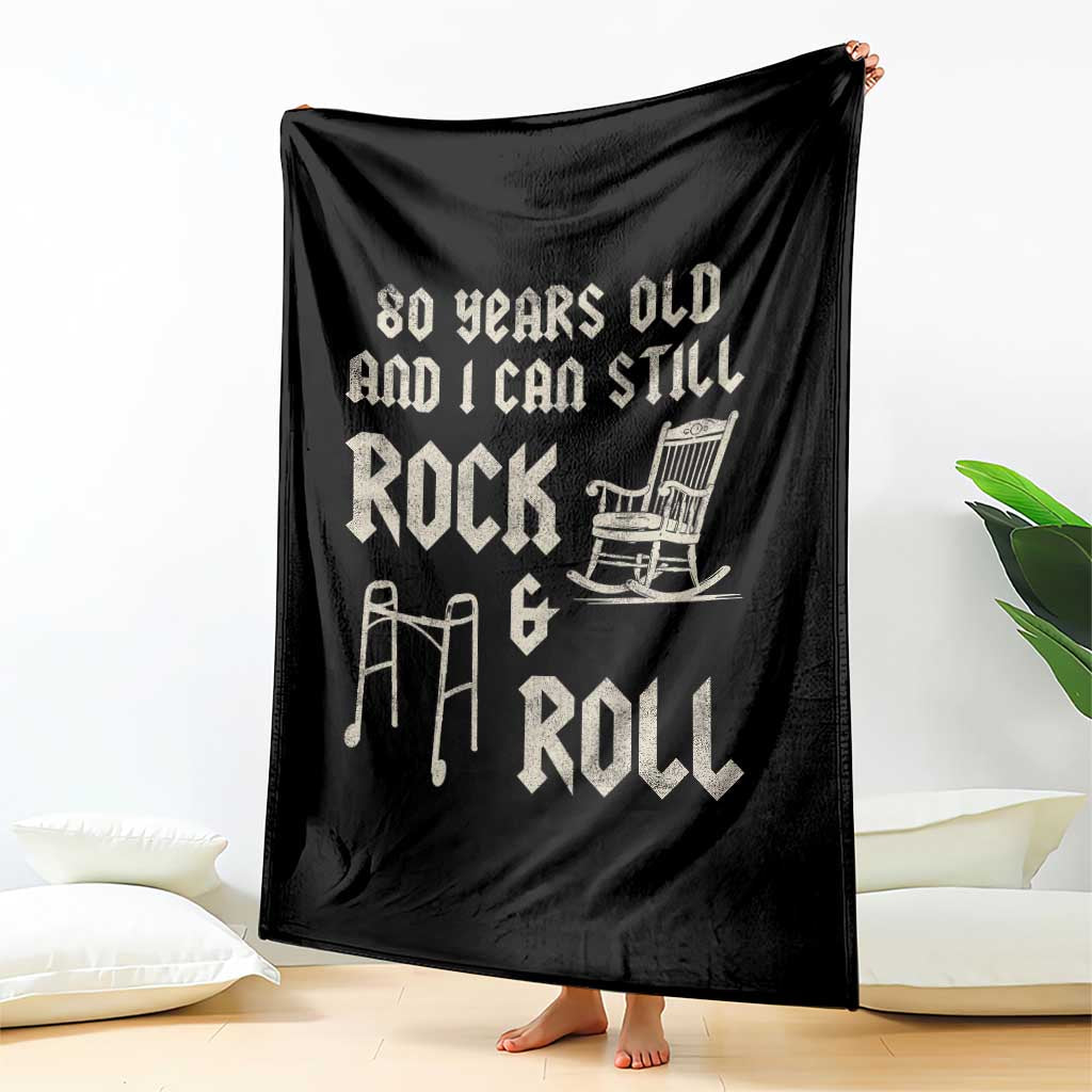 80th Birthday Gift For Men Throw Blanket Funny Man Saying Gag Gift 80 Years Old Birthday TS10 Print Your Wear