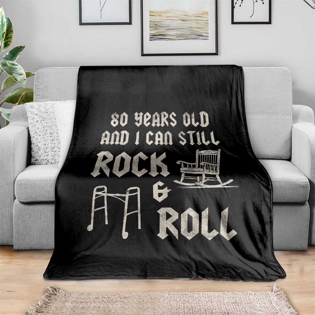 80th Birthday Gift For Men Throw Blanket Funny Man Saying Gag Gift 80 Years Old Birthday TS10 Print Your Wear