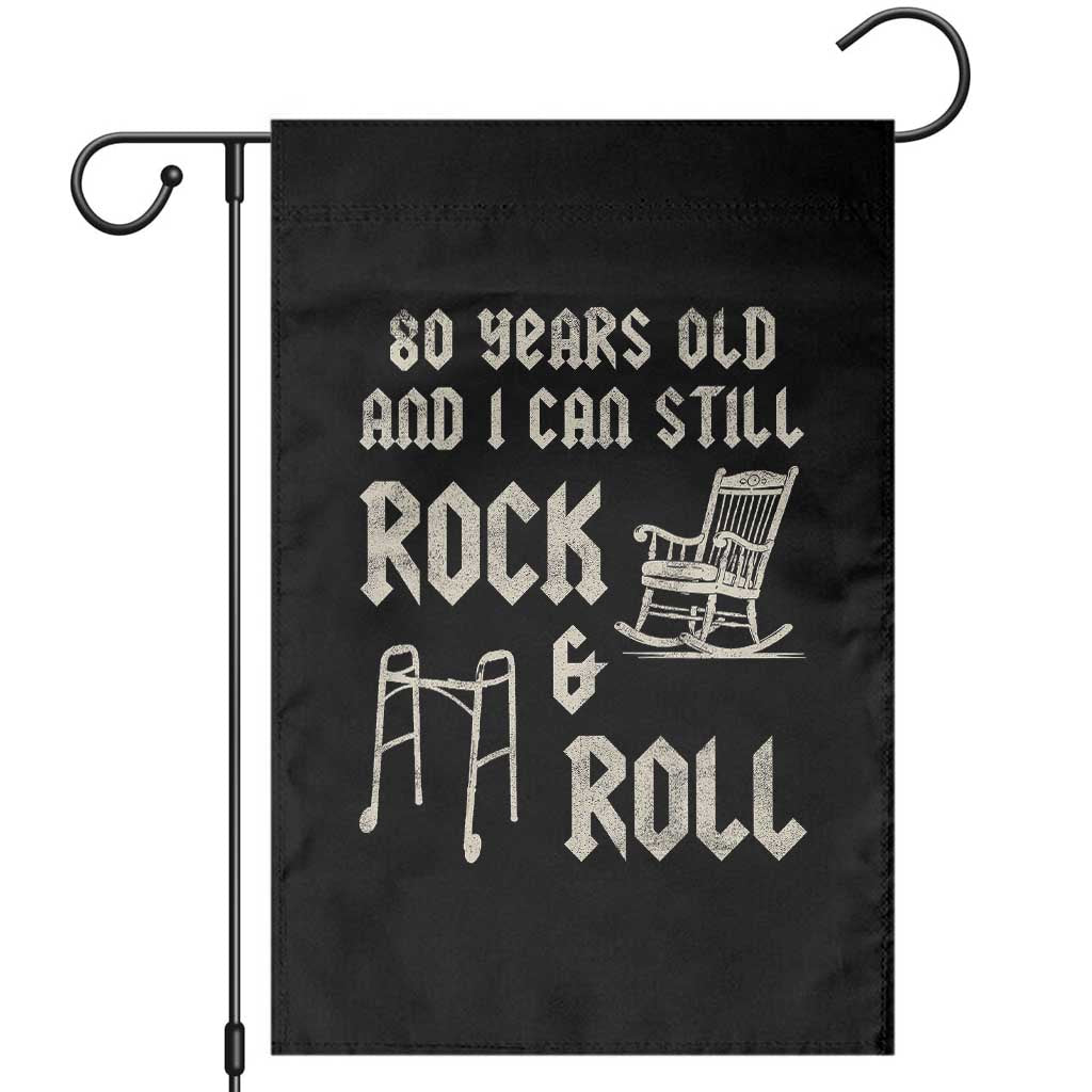 80th Birthday Gift For Men Garden Flag Funny Man Saying Gag Gift 80 Years Old Birthday TS10 Black Print Your Wear