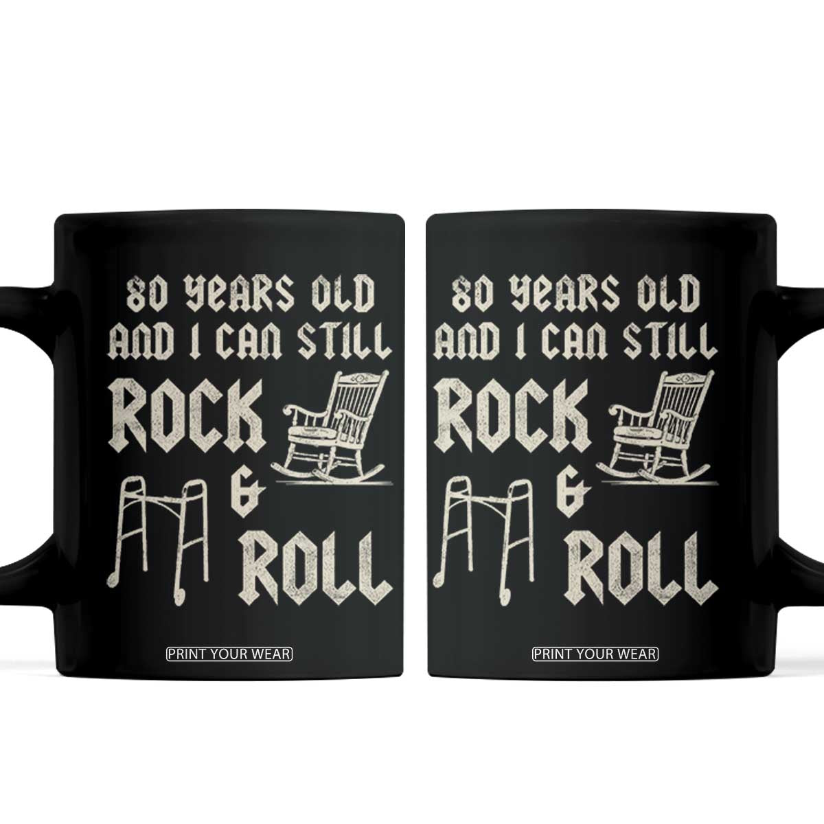 80th Birthday Gift For Men Coffee Mug Funny Man Saying Gag Gift 80 Years Old Birthday TS10 Black Print Your Wear