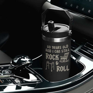 80th Birthday Gift For Men Flip Straw Tumbler Funny Man Saying Gag Gift 80 Years Old Birthday TS10 Print Your Wear