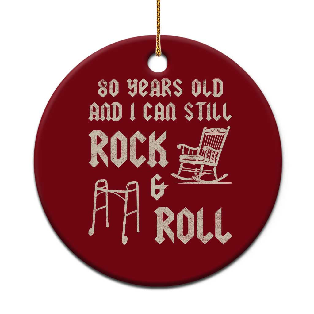 80th Birthday Gift For Men Ceramic Ornament Funny Man Saying Gag Gift 80 Years Old Birthday TS10 1pc Red Print Your Wear