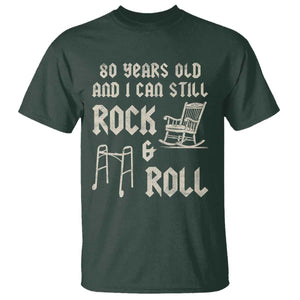 80th Birthday Gift For Men T Shirt Funny Man Saying Gag Gift 80 Years Old Birthday TS10 Dark Forest Green Print Your Wear