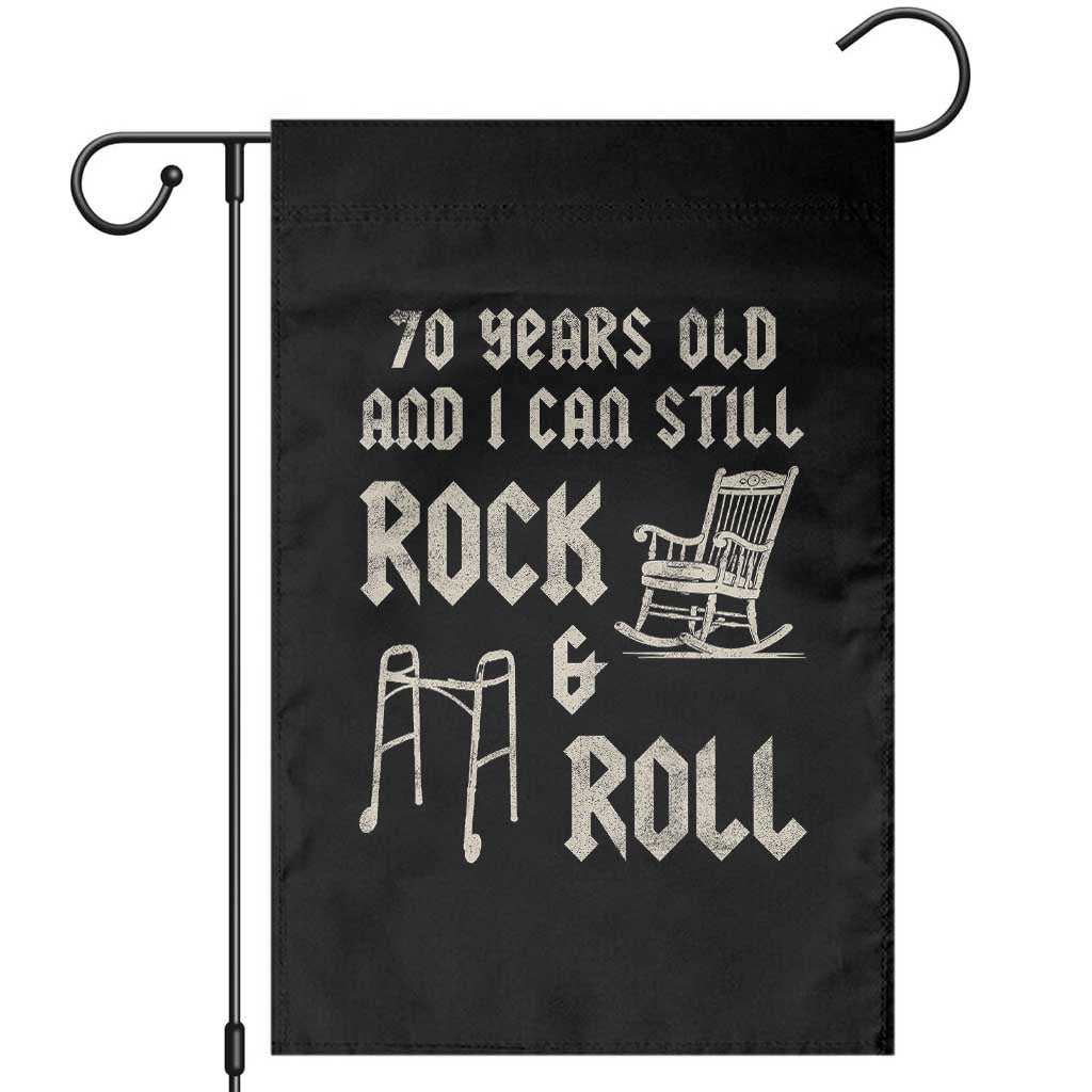 70th Birthday Gift For Men Garden Flag Funny Man Saying Gag Gift 70 Years Old Birthday TS10 Black Print Your Wear