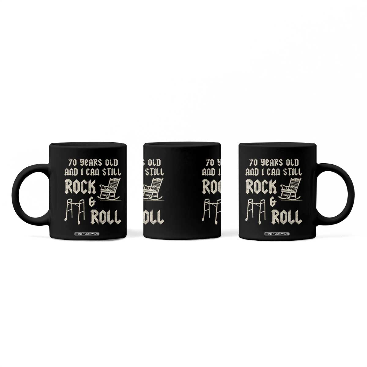 70th Birthday Gift For Men Coffee Mug Funny Man Saying Gag Gift 70 Years Old Birthday TS10 Print Your Wear