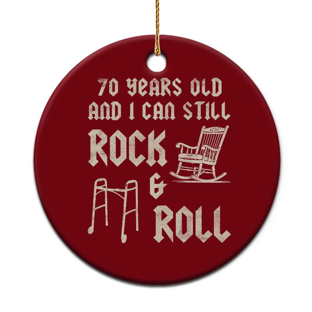 70th Birthday Gift For Men Ceramic Ornament Funny Man Saying Gag Gift 70 Years Old Birthday TS10 1pc Red Print Your Wear