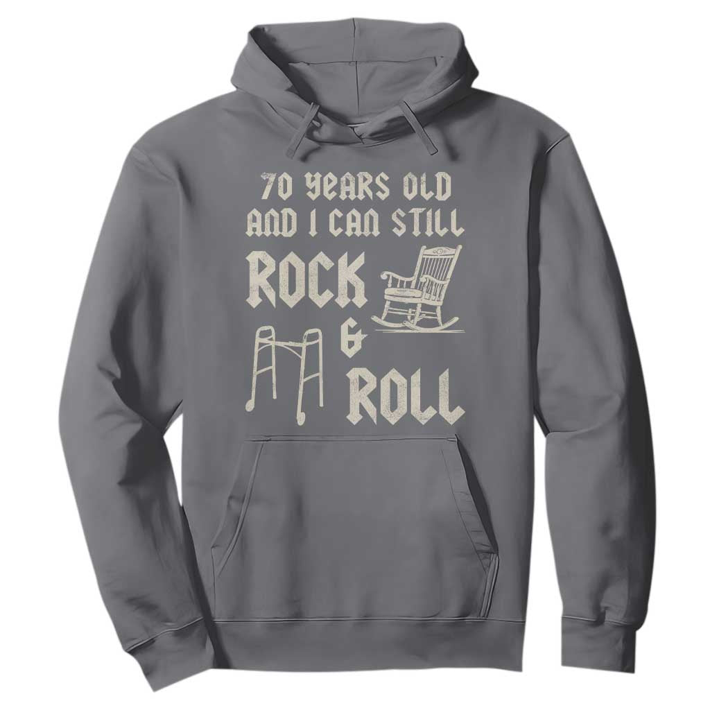 70th Birthday Gift For Men Hoodie Funny Man Saying Gag Gift 70 Years Old Birthday TS10 Charcoal Print Your Wear