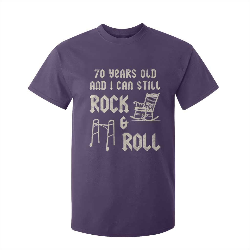 70th Birthday Gift For Men T Shirt For Kid Funny Man Saying Gag Gift 70 Years Old Birthday TS10 Purple Print Your Wear