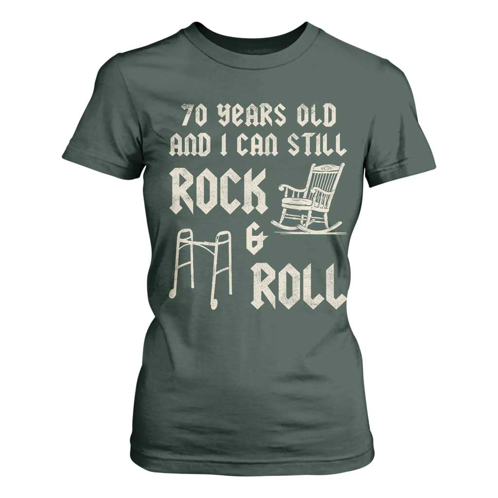 70th Birthday Gift For Men T Shirt For Women Funny Man Saying Gag Gift 70 Years Old Birthday TS10 Dark Forest Green Print Your Wear