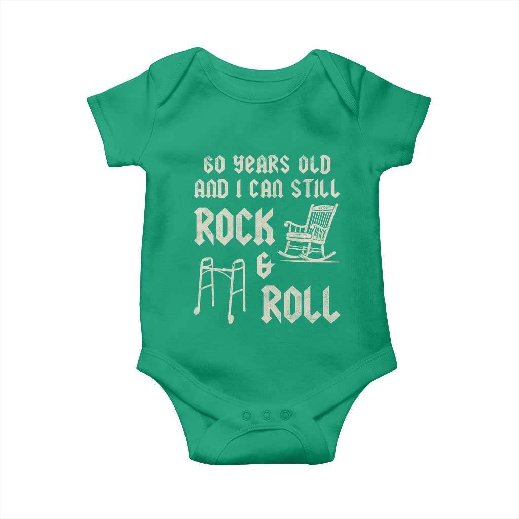 60th Birthday Gift For Men Baby Onesie Funny Man Saying Gag Gift 60 Years Old Birthday TS10 Irish Green Print Your Wear