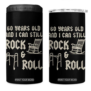 60th Birthday Gift For Men 4 in 1 Can Cooler Tumbler Funny Man Saying Gag Gift 60 Years Old Birthday TS10 One Size: 16 oz Black Print Your Wear