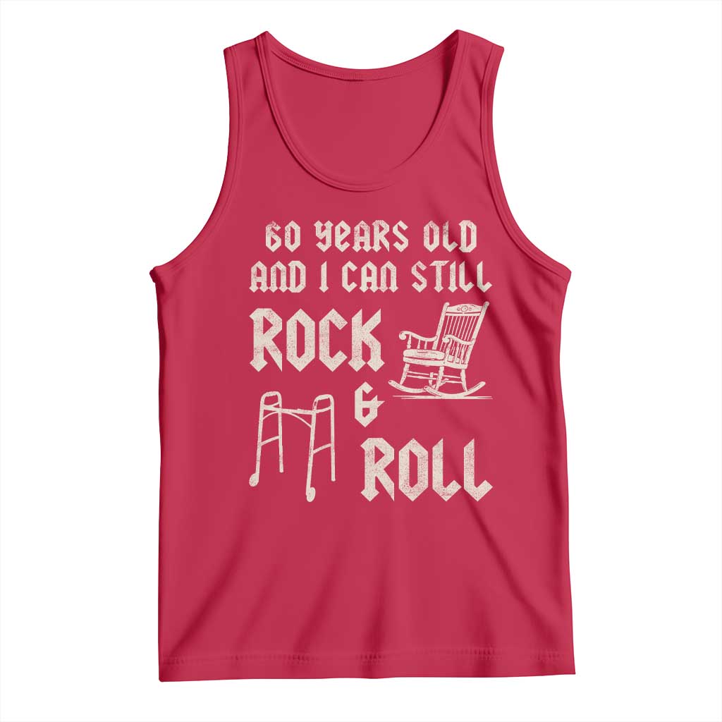 60th Birthday Gift For Men Tank Top Funny Man Saying Gag Gift 60 Years Old Birthday TS10 Red Print Your Wear