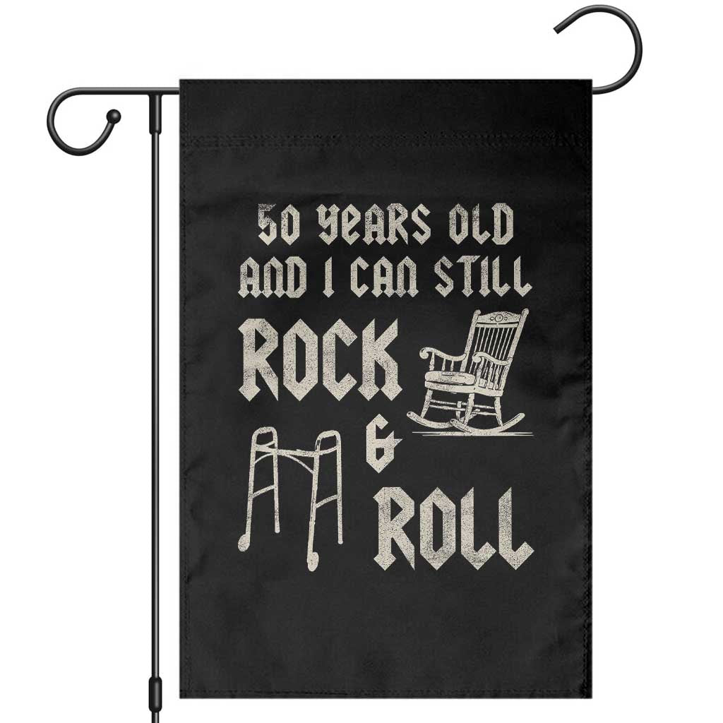 50th Birthday Gift For Men Garden Flag Funny Man Saying Gag Gift 50 Years Old Birthday TS10 Black Print Your Wear