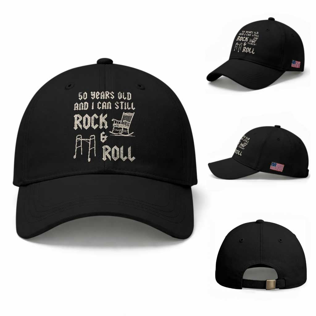 50th Birthday Gift For Men Baseball Cap Funny Man Saying Gag Gift 50 Years Old Birthday TS10 Baseball Cap Universal Fit Black Print Your Wear