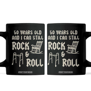 50th Birthday Gift For Men Coffee Mug Funny Man Saying Gag Gift 50 Years Old Birthday TS10 Black Print Your Wear