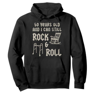 50th Birthday Gift For Men Hoodie Funny Man Saying Gag Gift 50 Years Old Birthday TS10 Black Print Your Wear