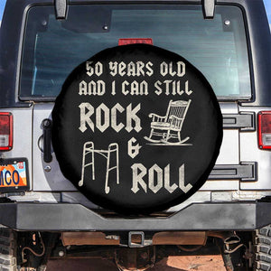 50th Birthday Gift For Men Spare Tire Cover Funny Man Saying Gag Gift 50 Years Old Birthday TS10 No hole Black Print Your Wear