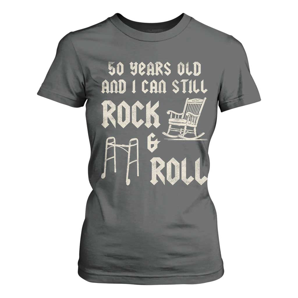 50th Birthday Gift For Men T Shirt For Women Funny Man Saying Gag Gift 50 Years Old Birthday TS10 Dark Heather Print Your Wear