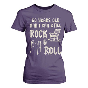 50th Birthday Gift For Men T Shirt For Women Funny Man Saying Gag Gift 50 Years Old Birthday TS10 Purple Print Your Wear