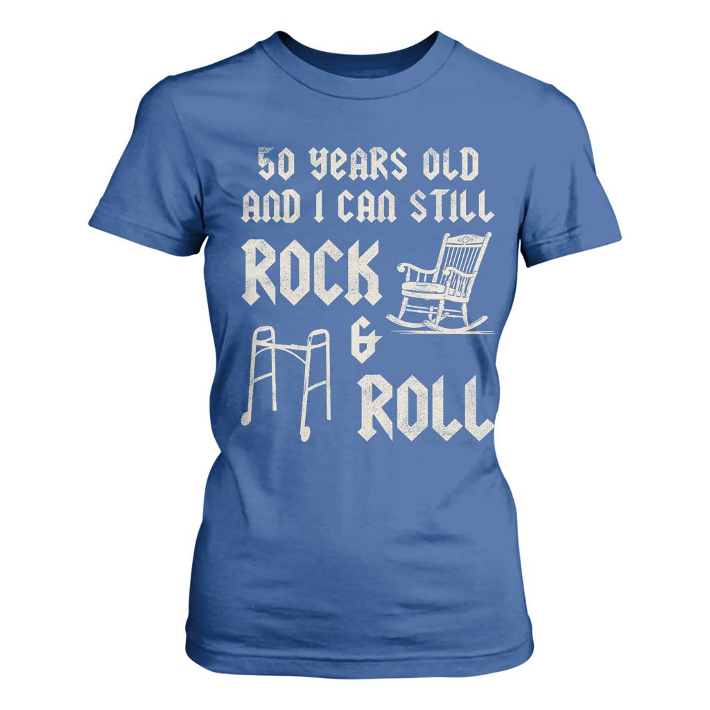 50th Birthday Gift For Men T Shirt For Women Funny Man Saying Gag Gift 50 Years Old Birthday TS10 Royal Blue Print Your Wear