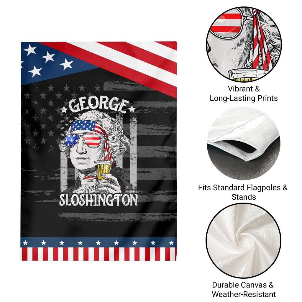 Funny 4th of July George Sloshington Washington Garden Flag Retro America Flag TS10 Print Your Wear