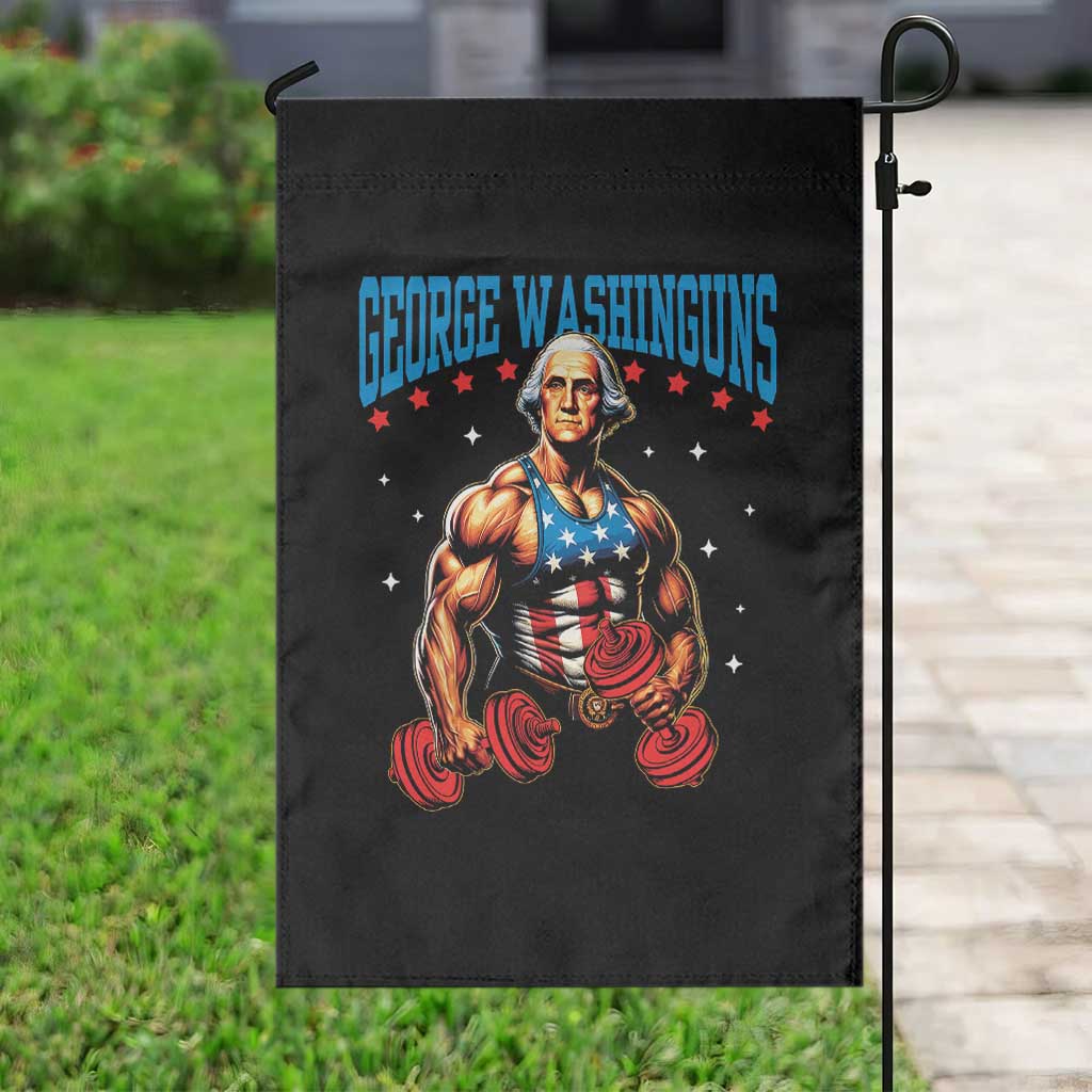 Funny George Washington Gym Garden Flag Muscular Flex Workout 4th of July TS10 Print Your Wear