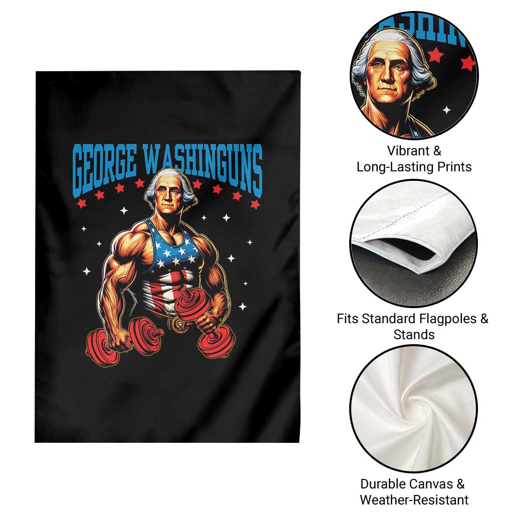 Funny George Washington Gym Garden Flag Muscular Flex Workout 4th of July TS10 Print Your Wear