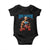 Funny George Washington Gym Baby Onesie Muscular Flex Workout 4th of July TS10 Black Print Your Wear