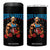 Funny George Washington Gym 4 in 1 Can Cooler Tumbler Muscular Flex Workout 4th of July TS10 One Size: 16 oz Black Print Your Wear