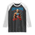 Funny George Washington Gym Raglan Shirt Muscular Flex Workout 4th of July TS10 Black White Print Your Wear