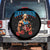 Funny George Washington Gym Spare Tire Cover Muscular Flex Workout 4th of July TS10 No hole Black Print Your Wear