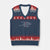 Hamilton Eliza Jefferson Angelica & Burr Names V-Neck Knit Sweater Vest TS10 Navy Red Print Your Wear