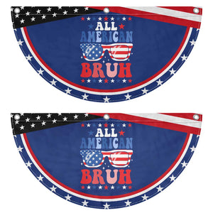 All American Bruh 4th Of July Patriotic Fan Flag USA Flag Sunglasses Teens Kids