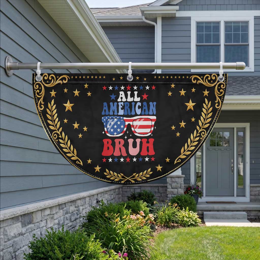 All American Bruh 4th Of July Patriotic Fan Flag USA Flag Sunglasses Teens Kids