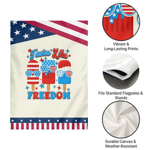 4th of July American Flag Popsicle Garden Flag Tastes Like Freedom Patriotic Funny TS10 Print Your Wear