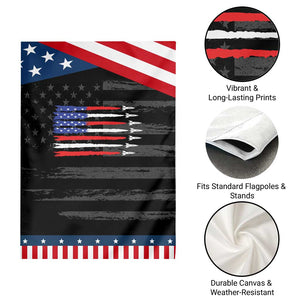 USA Flag Rocket Garden Flag Patriotic Space Red White Blue 4th of July TS10 Print Your Wear