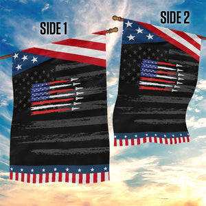 USA Flag Rocket Garden Flag Patriotic Space Red White Blue 4th of July TS10 Print Your Wear