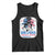 She Loves Jesus And America Too Tank Top Christian 4th of July Messy Bun Flag TS10 Black Print Your Wear
