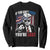 Trump 4th Of July Sweatshirt If You Ain't First You're Last Flag TS10 Black Print Your Wear