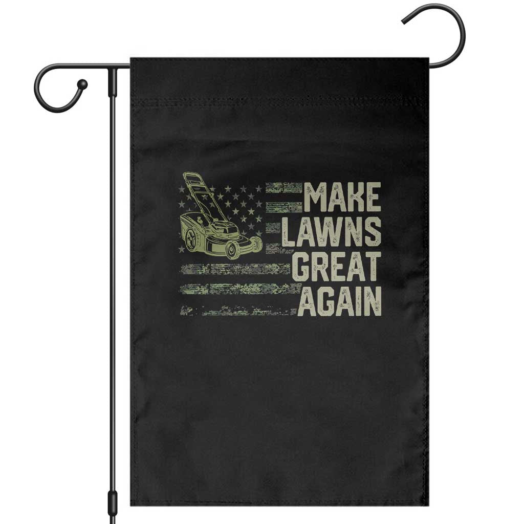 Funny Lawn Mower Dad Gardener Garden Flag Make Lawns Great Again Fathers Day American Flag TS10 Black Print Your Wear