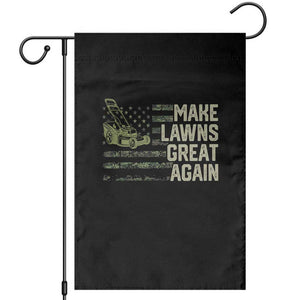 Funny Lawn Mower Dad Gardener Garden Flag Make Lawns Great Again Fathers Day American Flag TS10 Black Print Your Wear